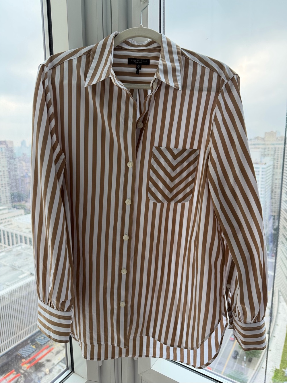 Rag & bone Maxine Button Down Shirt EUC, size M, 100% Cotton - Picture 3 of 6